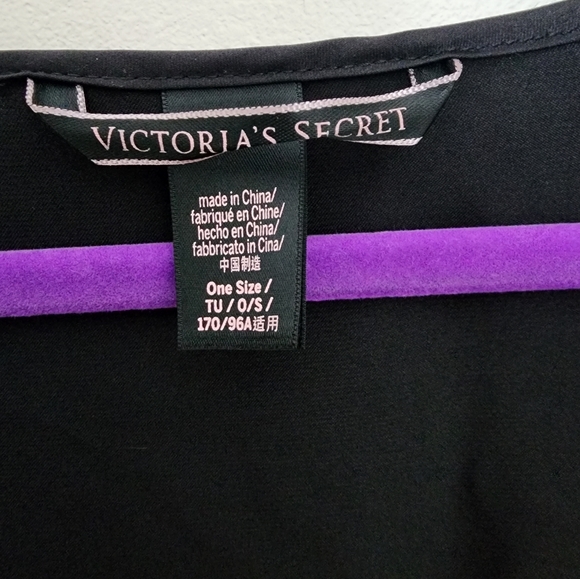 Kimono Satin Robe by Victoria's Secret OS Black - Picture 5 of 5